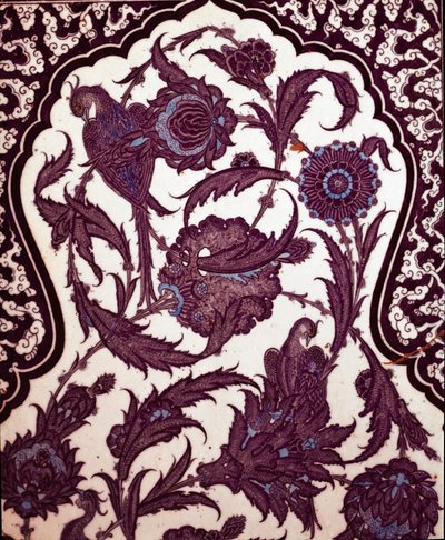 Iznik Ceramic Decoration in Topkapi Palace by School Ottoman