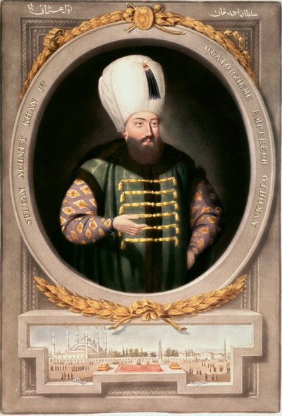 Portrait of Sultan Ahmed I (1590-1617) by School Ottoman