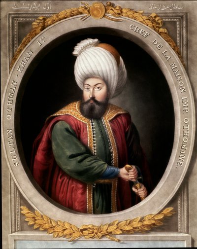 Ottoman Empire: Portrait of the First Ottoman Sultan Osman I (1299-1326) by School Ottoman