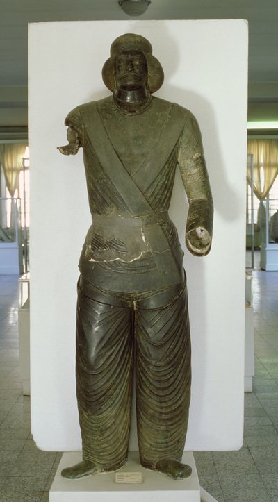 Life-sized statue of a Parthian prince, from Sham-Izeh, Malamir, Iran, c.50 BC-AD 150 by School Parthian