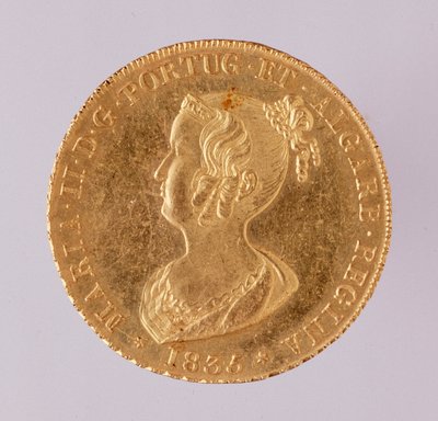 Golden Crown of Queen Maria II of Portugal by School Portuguese