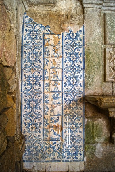 Panel depicting hunting scenes, Tarouca, Portugal by School Portuguese