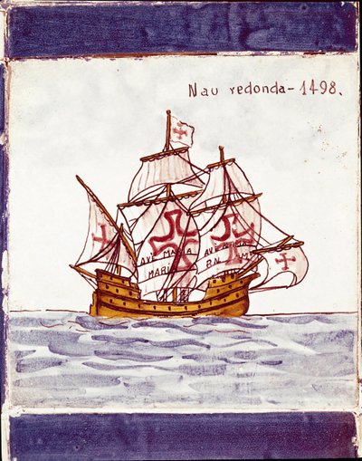 Representation of a Carrack of the Portuguese Fleet by School Portuguese