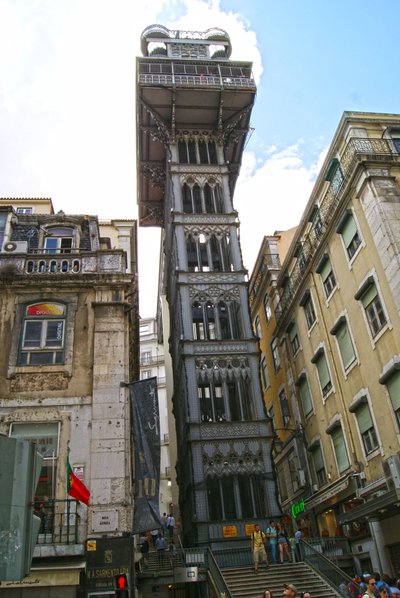 Santa Justa Lift, Lisbon, Portugal by School Portuguese