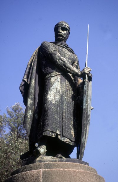 Statue of King Afonso I, Guimaraes, Portugal by School Portuguese