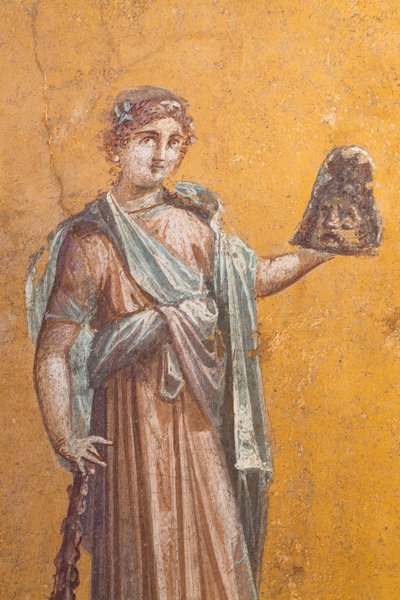 Melpomene, Pompeii by School Roman