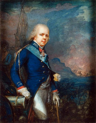 Portrait of Grand Duke Constantine Pavlovich of Russia (1779-1831) before the Battle of Novi by School Russian