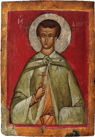 Saint Demetrius of Thessaloniki by School Russian