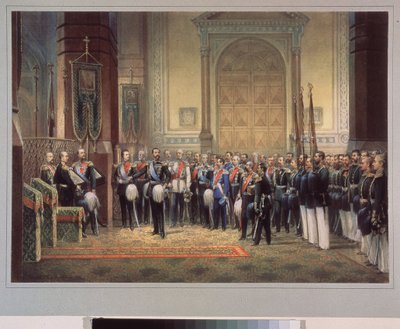 The Oath of Allegiance of Tsarevich Nicholas Alexandrovitch Romanov of Russia by School Russian