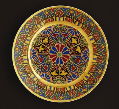 Nicholas I imperial dinner-plate, Imperial Porcelain Factory, St. Petersburg by School Russian