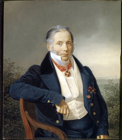 Portrait of the Painter Alexander Sauerweld by School Russian