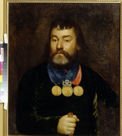 Portrait of the Poet Konstantin Zlobin (1777-1813) by School Russian