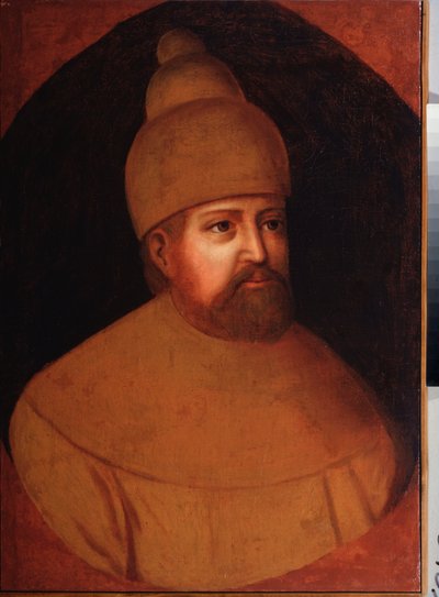 Portrait of Tsar Michael I Fyodorovich Romanov of Russia by School Russian