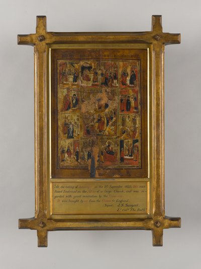 Religious icon, produced in Russia by School Russian