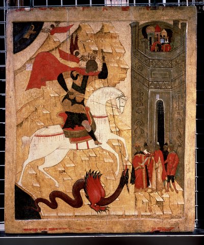 Saint George and the Dragon by School Russian
