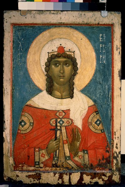 Representation of Saint Barbara by School Russian