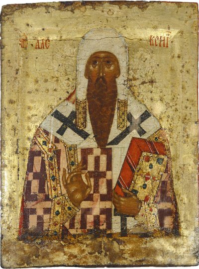 Russian Icon: Saint Metropolit Alexius by School Russian
