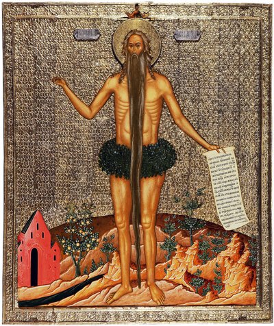 Saint Onuphrius by School Russian