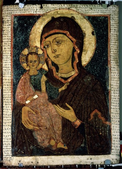 The Virgin Hodegetria by School Russian