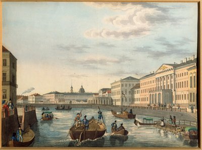 View of the Fontanka River in Saint Petersburg by School Russian