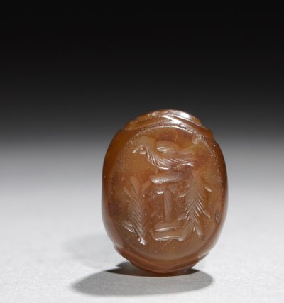 Fire Altar Intaglio, c.400 by School Sasanian