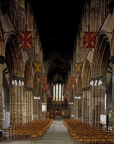Gothic Art: Interior of Glasgow Cathedral by Scottish School