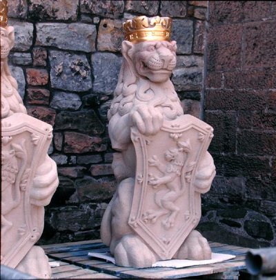 Heraldic Lion, from the Roof of the Great Hall by School Scottish