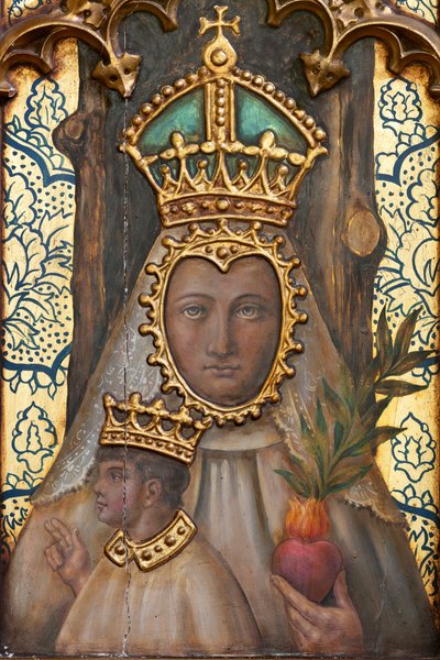 Hermitage (Ermita de Nuestra Señora de La Plaza). Interior. The Altar. (Detail) by School Spanish