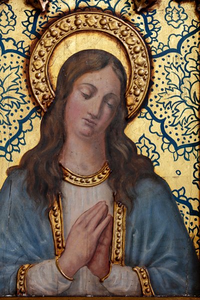 Hermitage (Ermita de Nuestra Señora de La Plaza). Interior. The altar. (detail) by School Spanish