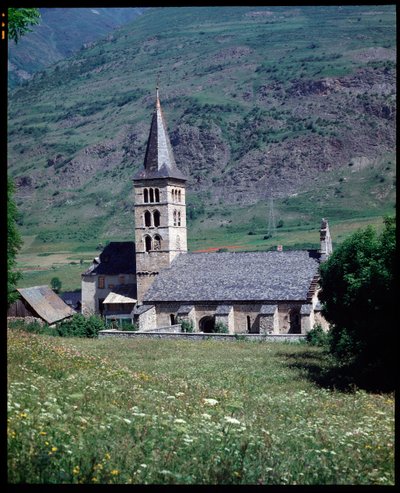 View of the Church of St Mary, Arties by School Spanish