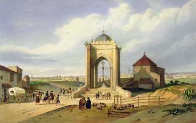 View of the City of Seville from the Cruz del Campo by School Spanish