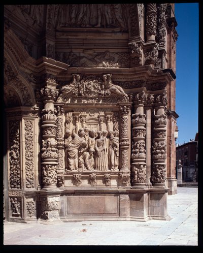 View of the Facade of Cathedral St Mary, Astorga, Spain by School Spanish