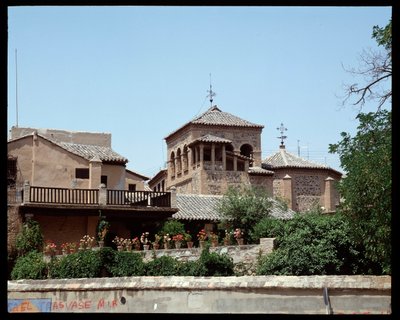 View of the house of the painter Dominikos Theotokopoulos (El Greco) by School Spanish