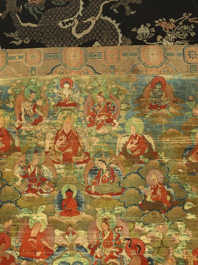 Third Panchen Lama Losan Penden Yeshe (detail) by School Tibetan