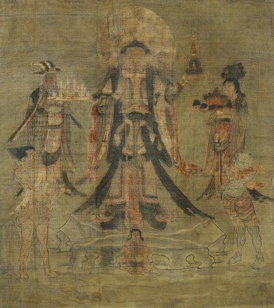 Tibetan Culture: Vaisravana Bishamonten, the Guardian of the North by School Tibetan