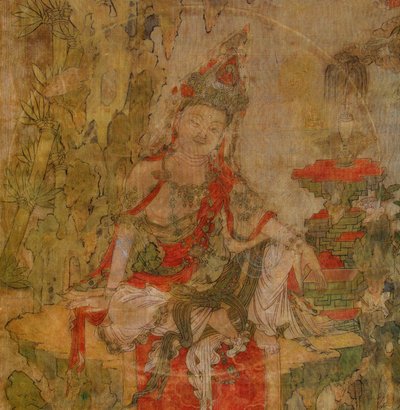 Water and Moon Kuan-Yin by School Tibetan