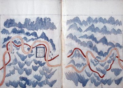 Maps made during the voyage of a Vietnamese embassy to China by School Vietnamese