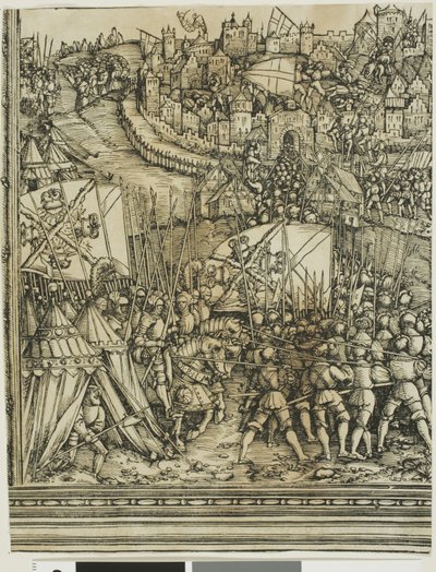 The Campaign in Hungary, from The Triumphal Arch of Maximilian I by School of Albrecht Dürer