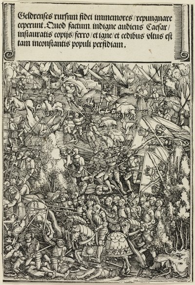 The Second War in Gueldres, from The Triumphal Arch of Maximilian I by School of Albrecht Dürer
