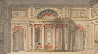 Design for a Bedroom by School of Charles Percier