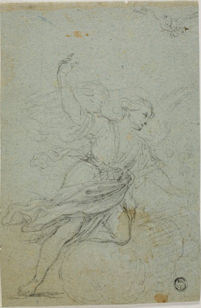 Angel Annunciate (front); Samson and the Lion (back) by School of Guido Reni