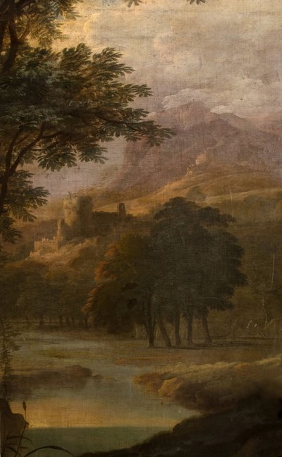 Landscape With Castle In Distance, 1725 by School of Jacques Rousseau
