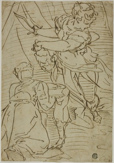 Judith with the Head of Holofernes by School of Luca Cambiaso