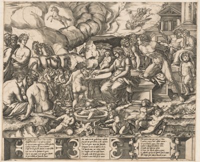 Allegory of Love by School of Marcantonio Raimondi, after Baccio Bandinelli