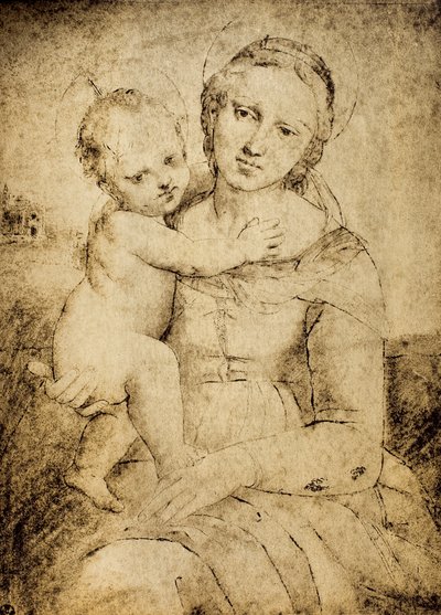 Madonna and Child by School of Raphael
