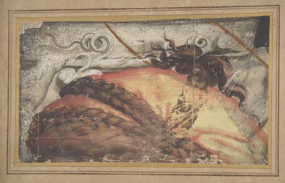 Tapestry Cartoon Fragment: The Top of Woman