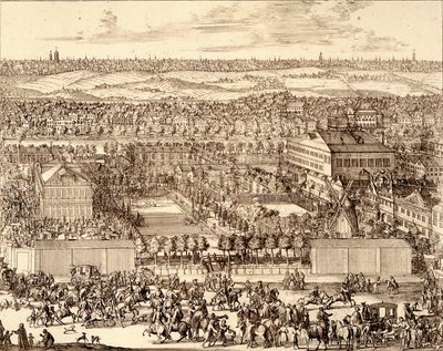 German Quarter Nemetskaya sloboda in Moscow right part, 1705 by Schoonebeek