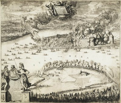 Taking of the Swedish Nöteborg Fortress by Russian Troops on October 11, 1702 by Schoonebeek