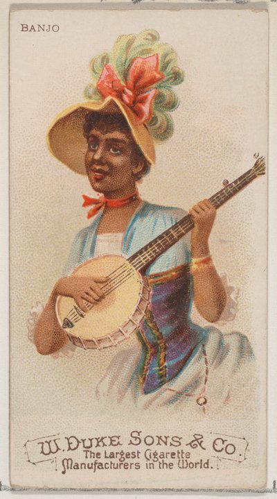 Banjo, from the Musical Instruments series N82 for Duke brand cigarettes by Schumacher and Ettlinger
