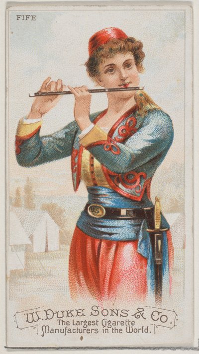 Fife, from the Musical Instruments Series N82 for Duke Brand Cigarettes by Schumacher and Ettlinger